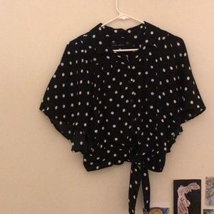 Polka dot blouse